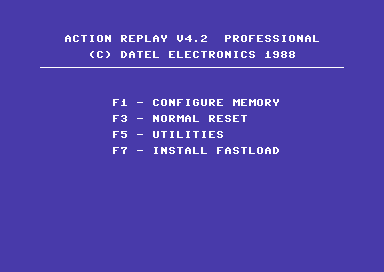 IO title screen for Commodore 64